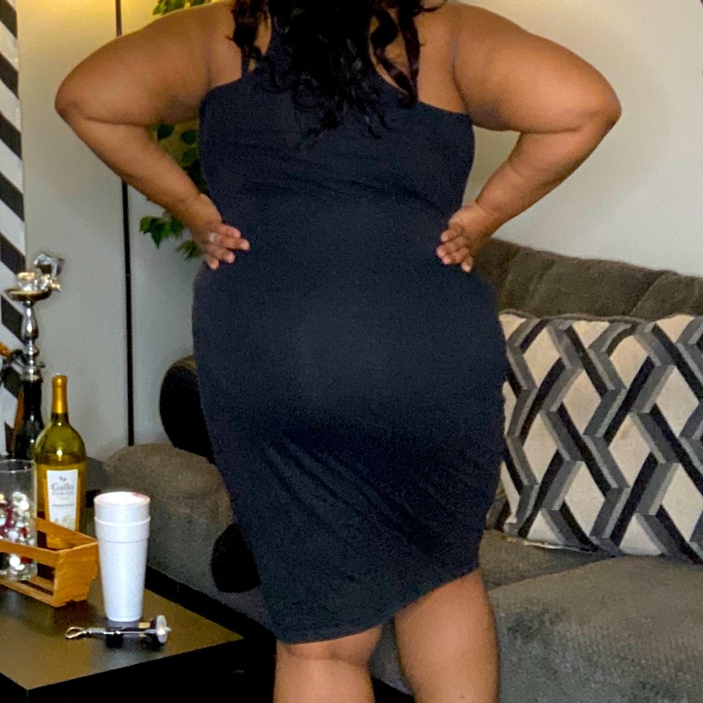 Black tank dress pencil style